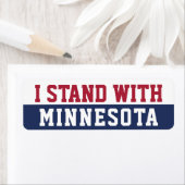 Ik sta achter Minnesota Etiket (Insitu)