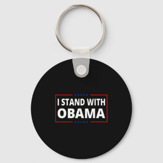 Ik Sta Achter Obama Amerikaanse Vlag Vs Obama Onde Sleutelhanger