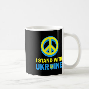 Ik sta achter Oekraïens Shirt Geen oorlog I Koffiemok