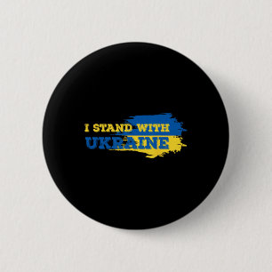 Ik sta achter Oekraïense patriot 1 Ronde Button 5,7 Cm