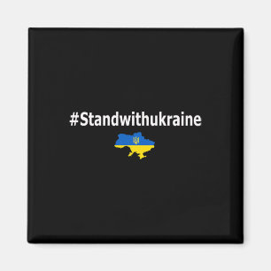 Ik Sta Achter Oekraïense T-Shirt Hashtag Standwith Magneet