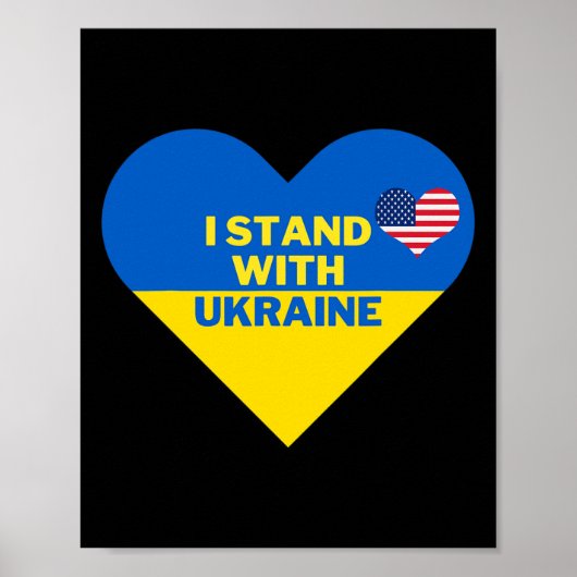 Ik sta achter Oekraïne2 Poster (Voorkant)