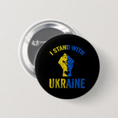 Ik sta achter Oekraïne7 Ronde Button 5,7 Cm (Voorkant /achterkant)