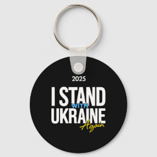 Ik sta achter Oekraïne 2025 T-shirts Oekraïense vl Sleutelhanger
