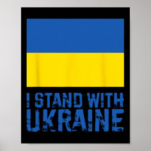 Ik sta achter Oekraïne 6  Poster