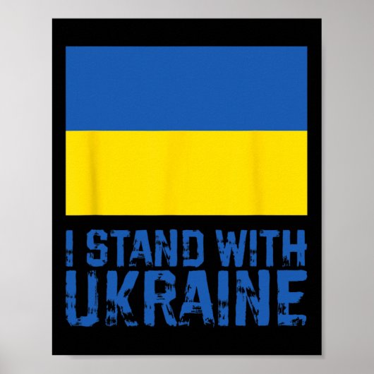Ik sta achter Oekraïne 6  Poster (Voorkant)