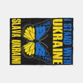 Ik sta achter Oekraïne 7 Fleece Deken (Voorkant (Horizontaal))