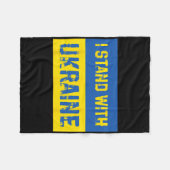 Ik sta achter Oekraïne 9 Fleece Deken (Voorkant (Horizontaal))