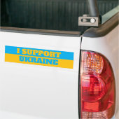 Ik sta achter Oekraïne bumpersticker (Op Truck)