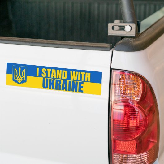 ik sta achter oekraïne bumpersticker (Op Truck)