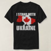 Ik sta achter Oekraïne Canada en steun de Oekraïen T-shirt (Design voorkant)