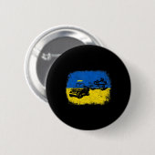 Ik sta achter Oekraïne, die de Oekraïense boer ste Ronde Button 5,7 Cm (Voorkant /achterkant)