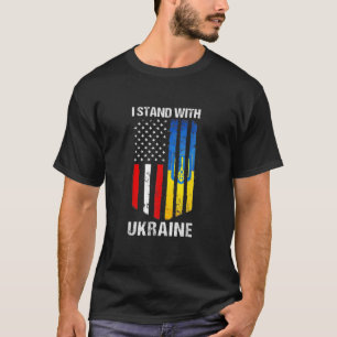 Ik sta achter Oekraïne en steun de Oekraïense Amer T-shirt