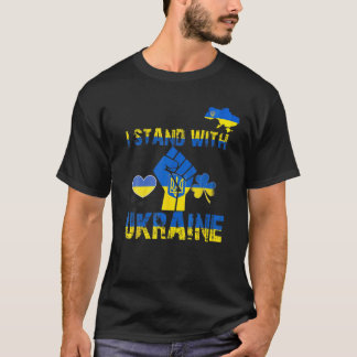 Ik sta achter Oekraïne en steun de Oekraïense Amer T-shirt