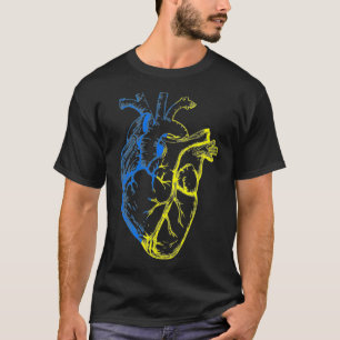 Ik sta achter Oekraïne en steun Oekraïne Heart Ukr T-shirt