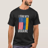 Ik sta achter Oekraïne en steun OEKRAÏNE OEKR AINA T-shirt (Voorkant)
