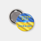 Ik sta achter Oekraïne Magnet Support Freedom (Voorkant / Achterkant)