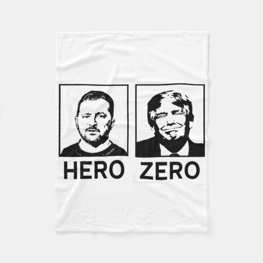 Ik sta achter Oekraïne Oekraïense Held Zero Zelens Fleece Deken (Voorkant)
