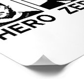 Ik sta achter Oekraïne Oekraïense Held Zero Zelens Poster (Hoek)