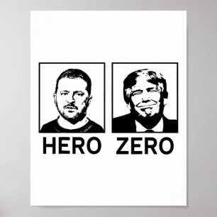 Ik sta achter Oekraïne Oekraïense Held Zero Zelens Poster