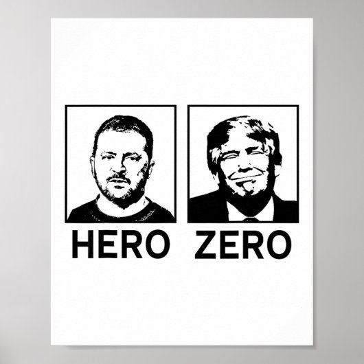 Ik sta achter Oekraïne Oekraïense Held Zero Zelens Poster (Voorkant)