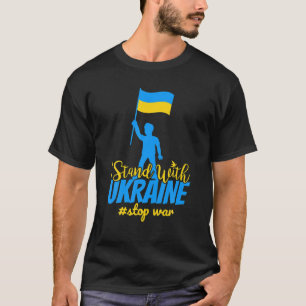 Ik sta achter Oekraïne om de vrede tegen te houden T-shirt