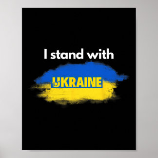 Ik sta achter Oekraïne Poster