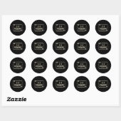 Ik sta achter Oekraïne Steun Grappige Oekraïense M Ronde Sticker (Vel)