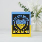 IK STA ACHTER OEKRAÏNE - STEUN OEKRAÏNE BRIEFKAART (Staand voorkant)