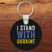 Ik Sta Achter Oekraïne Stop Putin Stop Oorlog Steu Sleutelhanger (Voorkant)