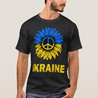 Ik sta achter Oekraïne Sunflower Ukraine Support U T-shirt
