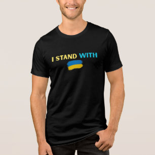 Ik sta achter Oekraïne – Support & Solidarity Desi Tri-Blend Shirt
