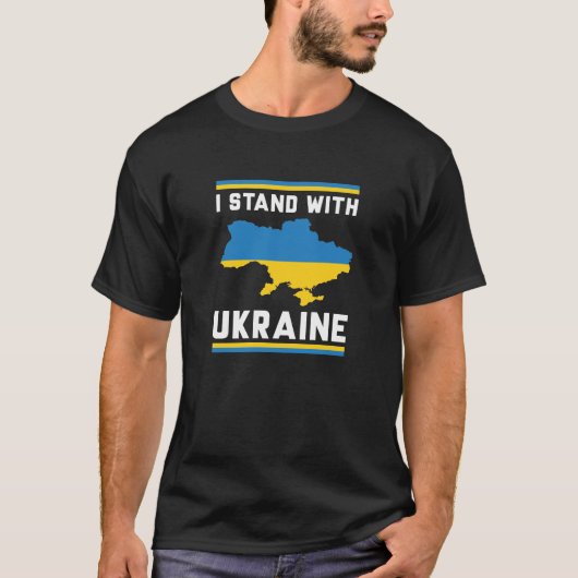 Ik sta achter Oekraïne T-shirt (Voorkant)