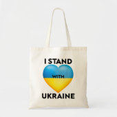 Ik sta achter Oekraïne, wij steunen Oekraïne Tote Bag (Voorkant)