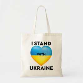 Ik sta achter Oekraïne, wij steunen Oekraïne Tote Bag