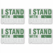 Ik sta achter Pakistan Sticker (Voorkant)