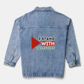 IK STA ACHTER PALESTINA DENIM JACKET (Achterkant)