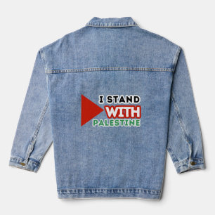 IK STA ACHTER PALESTINA DENIM JACKET