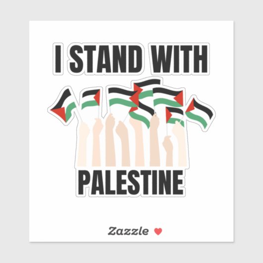 IK STA ACHTER PALESTINA STICKER (Vel)