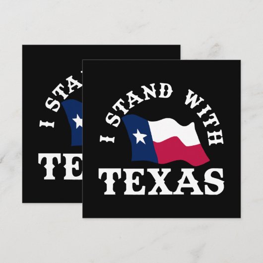 Ik sta achter Texas (Voorkant / Achterkant)