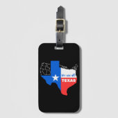 Ik sta achter Texas Bagagelabel (Voorkant (verticaal))