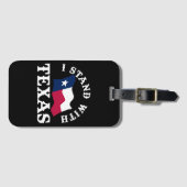 Ik Sta Achter Texas Bagagelabel (Voorkant (horizontaal))