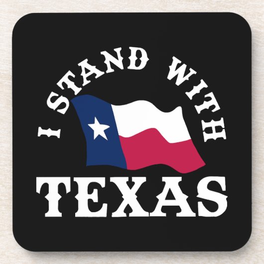 Ik sta achter Texas Bier Onderzetter (Voorkant)