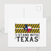 Ik sta achter Texas Briefkaart (Voorkant / Achterkant)