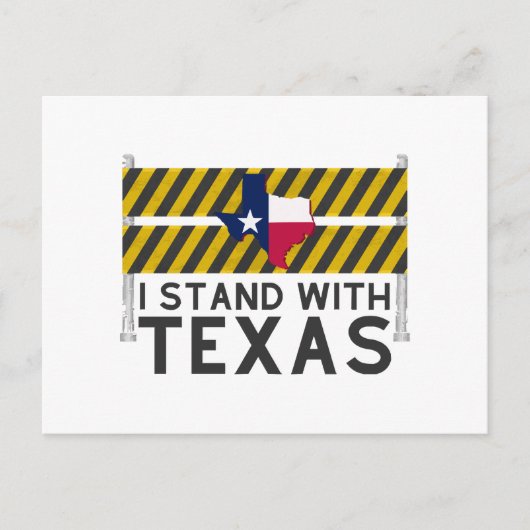Ik sta achter Texas Briefkaart (Voorkant)