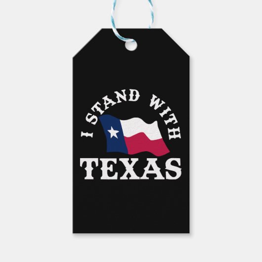 Ik sta achter Texas Cadeaulabel (Voorkant)