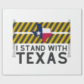 Ik sta achter Texas Cadeaupapier (Vlak)