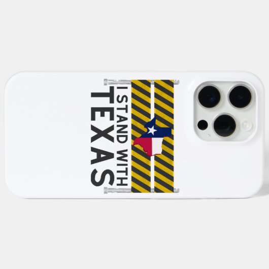 Ik sta achter Texas Case-Mate iPhone Case (Achterkant (horizontaal))