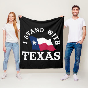 Ik Sta Achter Texas Fleece Deken