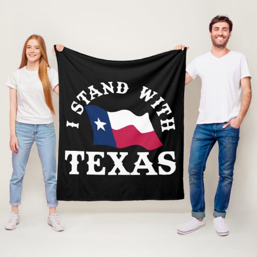 Ik Sta Achter Texas Fleece Deken (In situ)